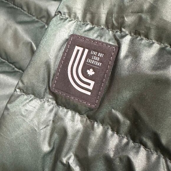 Lole Emeline Packable Down Jacket | Foxhound Green - Picture 10 of 10